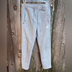 Nike Light Gray Sweatpants with Drawstring